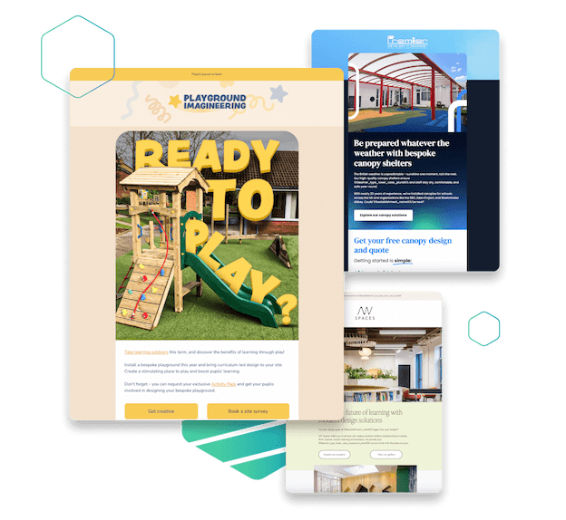 Responsive email designs for schools marketing.